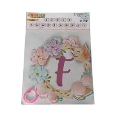 GENERICO - Cadeneta banner mujer temática flores feliz cumpleaños