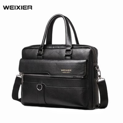 Maletines Ejecutivos Hombre Portafolio Weixier de Cuero para Trabajo