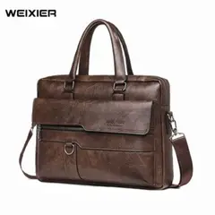 GENERICO - Maletines Ejecutivos Hombre Portafolio Weixier de Cuero para Trabajo