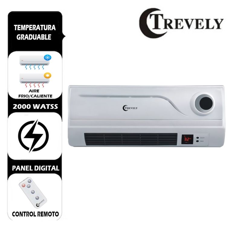 Calentador de Pared TCH-080 2000W con control remoto