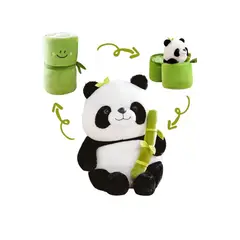 GENERICO - Peluche Oso Panda con bambú