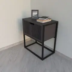 GENERICO - Velador Industrial Labina Plomo con Carbon Coricha Home