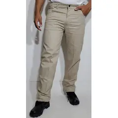 GENERICO - PANTALON DRILL CLASICO 100 % ALGODON - HOMBRE