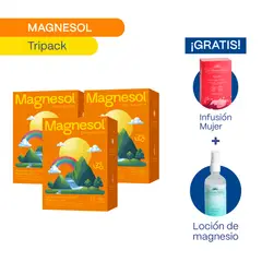 MAGNESOL - Pack 3 Cajas Efervescente Naranja - Magnesio + Zinc