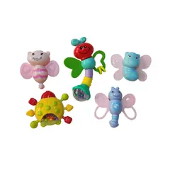 GENERICO - Kit Sonajero Mordedor X5 piezas