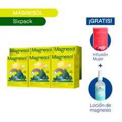 MAGNESOL - Pack 6 Cajas Efervescente Limón - Magnesio + Zinc