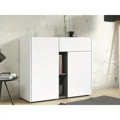 TU MESITA - Aparador Recibidor Mujica color BlancoGris