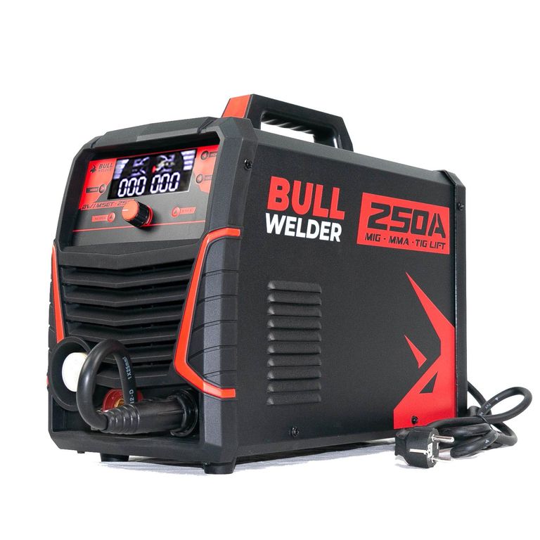 Máquina de Soldar Multiprocesor, 250 Amperios, Bull Welder