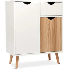 TU MESITA - Aparador para cocina Capri color BlancoMarrón