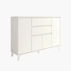 TU MESITA - Aparador Funcional Salvador 4 puertas 2 cajones color Blanco