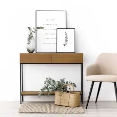 TU MESITA - Recibidor Industrial Kimmi color Duna 2 cajones