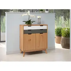 TU MESITA - Aparador Minimalista 2 puertas 2 cajones Nancy Multicolor