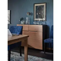 TU MESITA - Aparador 2 puertas 2 cajones Crillón color NegroMarrón