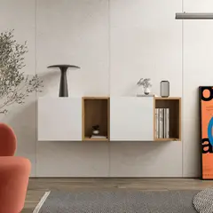 TU MESITA - Aparador Recibidor Flotante Vilma 2 puertas