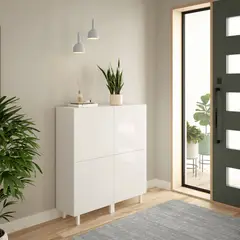 TU MESITA - Recibidor Cuadrado Alina color Blanco