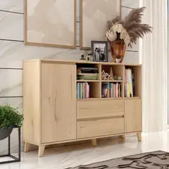 TU MESITA - Aparador Moderno Chiara 2 puertas 2 cajones color Duna