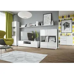 TU MESITA - Vitrina Clásica Regina color Blanco 2 puertas