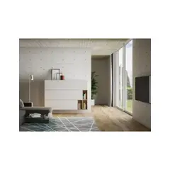 TU MESITA - Aparador Recibidor Flotante Hisoka color Blanco 3 puertas