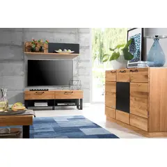 TU MESITA - Aparador Moderno Sicilia 3 puertas color Marrón