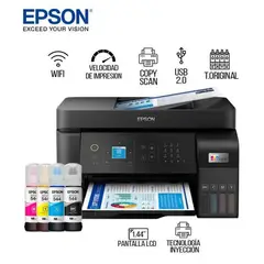 EPSON - Impresora Multifuncional Ecotank L5590 Fax USB LAN Wifi