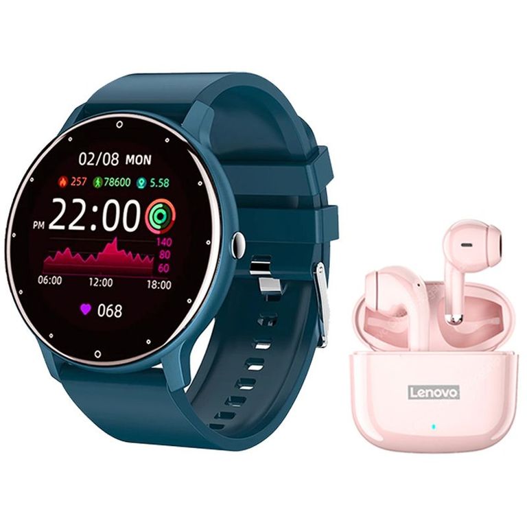 Audífonos LP40 Pro De y Toumi Fit 2-B watch Reloj inteligente