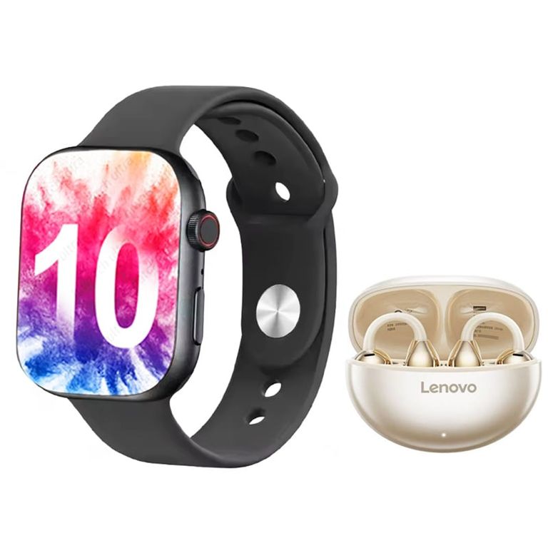 Audífonos TA140 Blanco Bluetooth y S10 B Reloj inteligente
