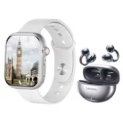 LENOVO - Audífonos TA140 Negro Bluetooth y S10 W Reloj inteligente