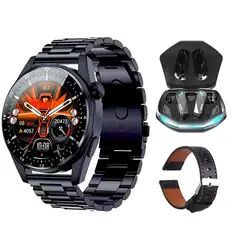 LENOVO - Audífonos GM2 PRO-Negro y Toumi GT-A-B Reloj inteligente-Negro