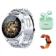 LENOVO - LP40 Pro De Audífonos-Verde y Toumi GT-A-W Reloj inteligente