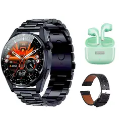 LENOVO - LP40 Pro De Audífonos-Verde y Toumi GT-A-W Reloj inteligente