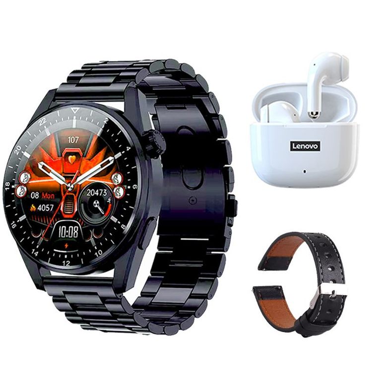 LP40 Pro De Audífonos-Blanco y Toumi GT-A-B Reloj inteligente