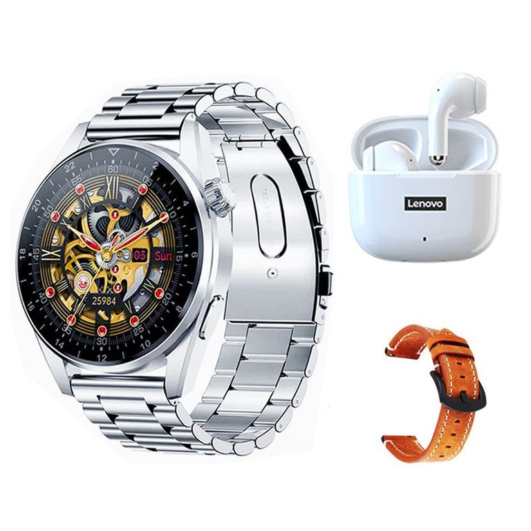 LP40 Pro De Audífonos-Blanco y Toumi GT-A-W Reloj inteligente