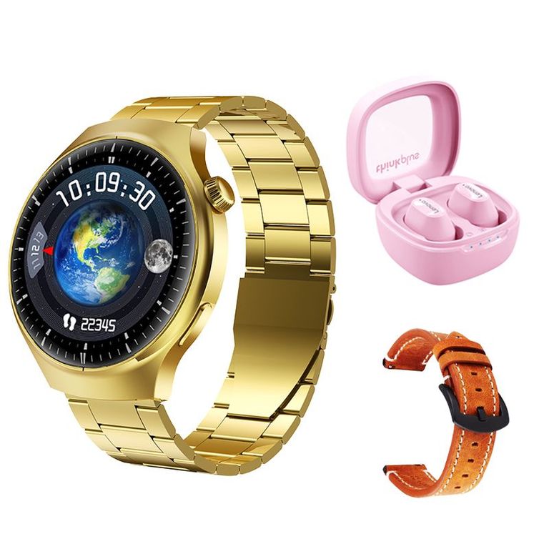 XT62 De Audífonos-Rosa y Toumi GT-A-G Reloj inteligente