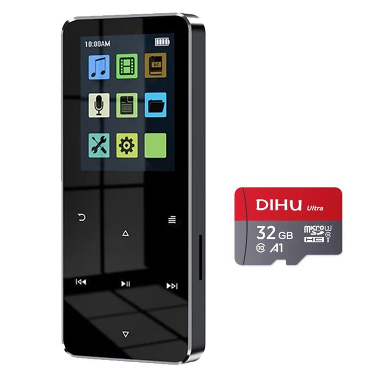 Reproductor mp3 Bluetooth 2.0 pulgadas admite tarjetas memoria