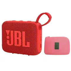 JBL - Go 4 Parlante Bluetooth 5.3 Acuatico IPX67-Rojo y Estuchen