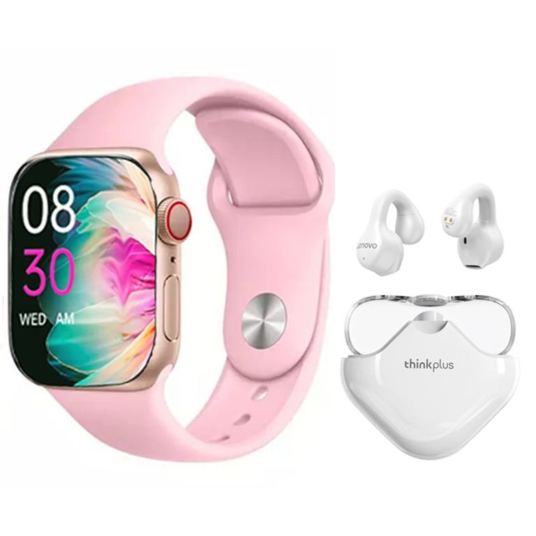 Audífonos XT61-Blanco y Toumi S9 PRO-P Watch Reloj inteligente