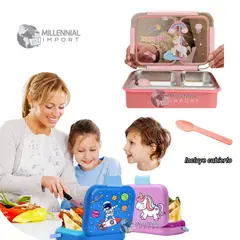 GENERICO - TAPER LONCHERA A PRUEBA DE FUGAS DE ACERO INOXIDABLE SIN BPA