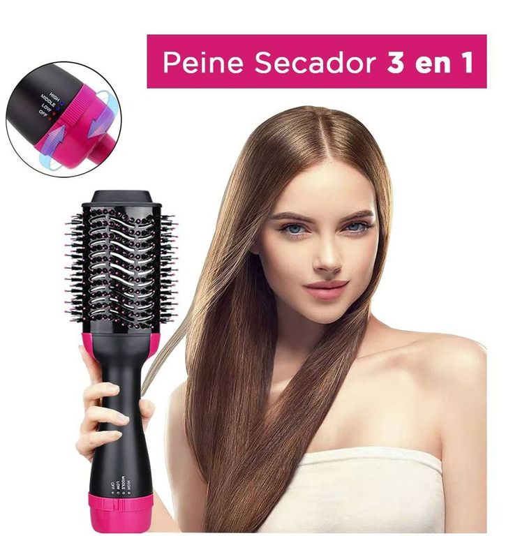 Peine Secador 3 en 1 - Secador de Cabello y Alisa Anti Frizz
