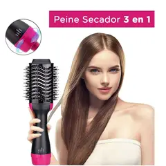 GENERICO - Peine Secador 3 en 1 - Secador de Cabello y Alisa Anti Frizz