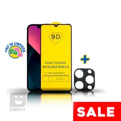 GENERICO - Mica de Vidrio 9D 21D y Mica de Cámara para iPhone 14 Pro Max
