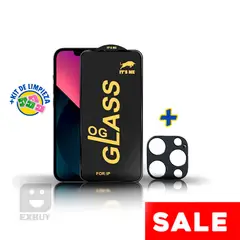 GENERICO - Mica Vidrio Super Resistente OG y Mica de Cámara para iPhone 11 ProMax