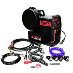 GENERICO - Máquina de Soldar Multiprocesor, 250 Amperios, Bull Welder