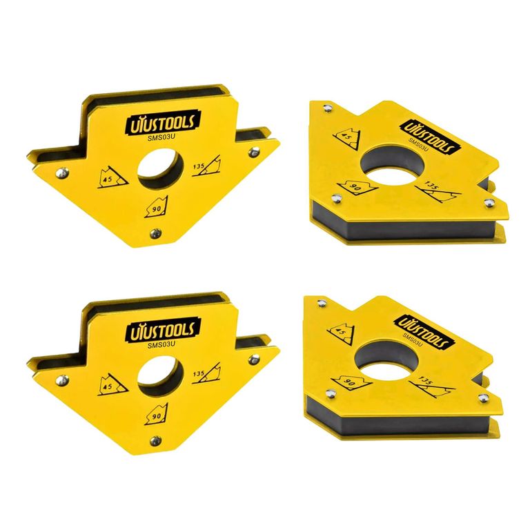 Pack 4 Escuadras magnéticas para soldar de 25 Lb 3 pulgadas