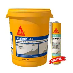 SIKA - Membrana Impermeabilizante y térmico Sikalastic 560 Blanco 19L