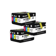 HP - Cartucho 711 IMPRESORA T120 T130 T520 T530 Tinta 711XL Cz133a X 3 KITS