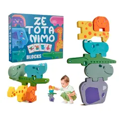 GENERICO - Zetotanimo Bloques Animalitos Juego Apilable Equilibrio