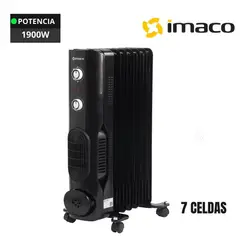IMACO - Termoradiador de 7 Celdas Negro