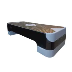 GENERICO - Step Aeróbico Regulable 2 Niveles plomo Importado Elegante