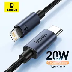 BASEUS - USB C a Lightning para iPhone - Carga Rápida 20W - 1M