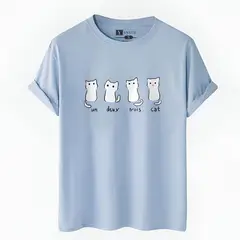 YANSUS - Polo Hombre Estampado Gato